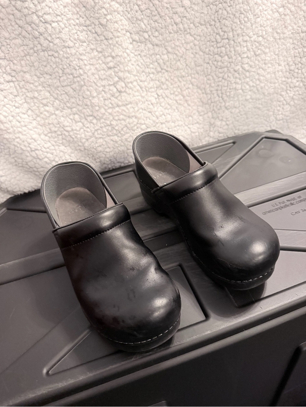 Dansko Black Slip-On Professional Clogs